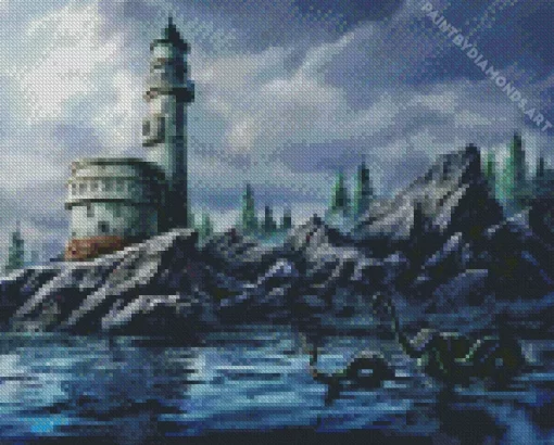 Abandoned Lighthouse Diamond Painting