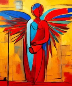 Abstract Faceless Angel Diamond Painting