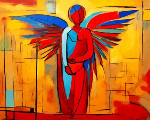 Abstract Faceless Angel Diamond Painting