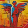 Abstract Faceless Angel Diamond Painting