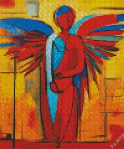 Abstract Faceless Angel Diamond Painting