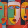 Abstract Faces Diamond Painting