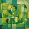 Abstract Green Mosaic Diamond Painting