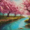 Aesthetic Fantasy Cherry Blossom Diamond Painting