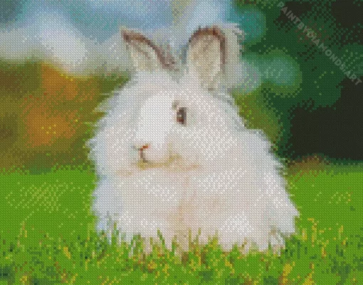 Angora Rabbit Diamond Painting