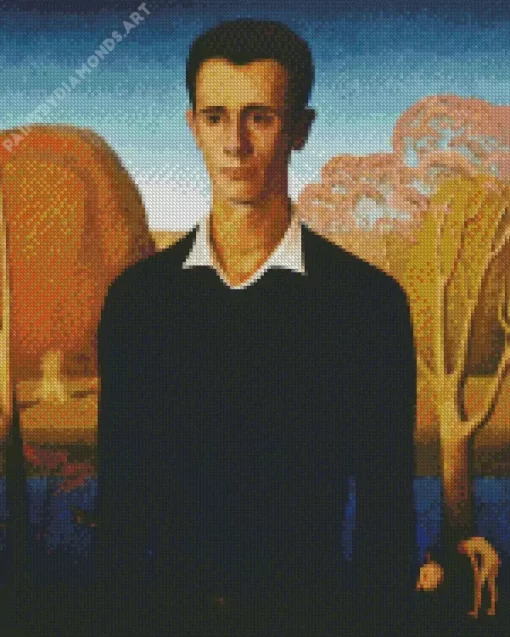 Arnold Comes Of Age By Grant Wood Diamond Painting