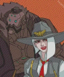 Ashe And Bob Diamond Painting