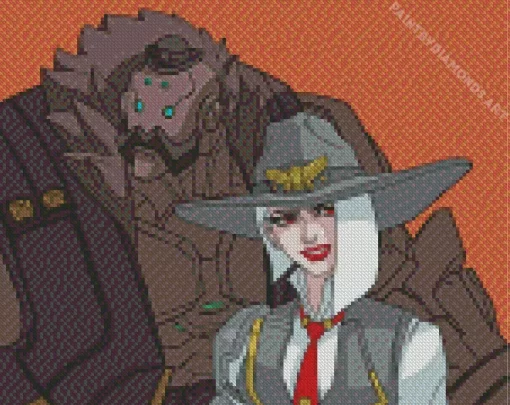 Ashe And Bob Diamond Painting