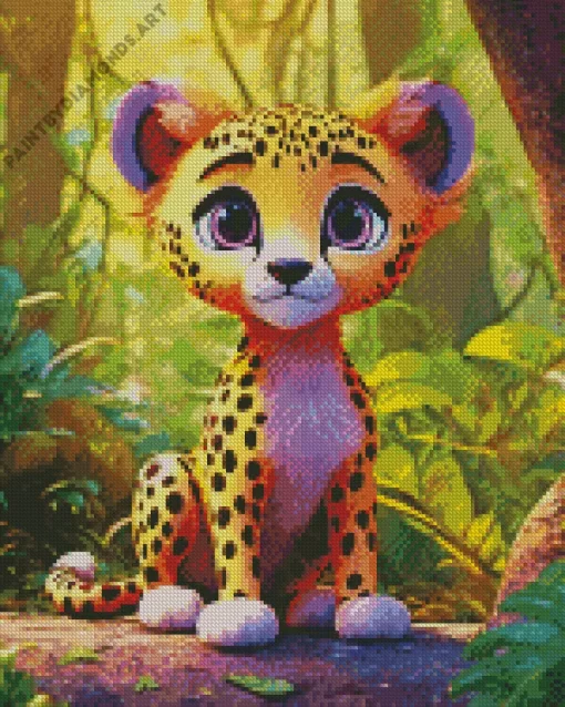 Baby Cheetah Diamond Painting