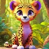 Baby Cheetah Diamond Painting