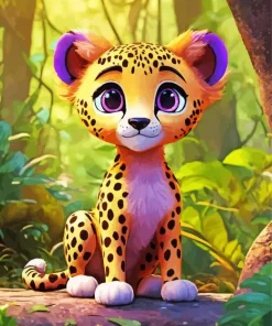 Baby Cheetah Diamond Painting