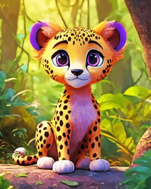 Baby Cheetah Diamond Painting