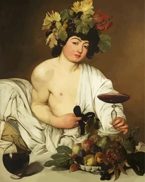 Bacchus By Caravaggio Diamond Painting