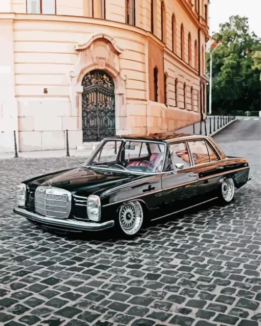 Black Vintage Mercedes Benz Diamond Painting