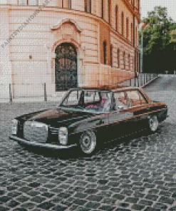 Black Vintage Mercedes Benz Diamond Painting