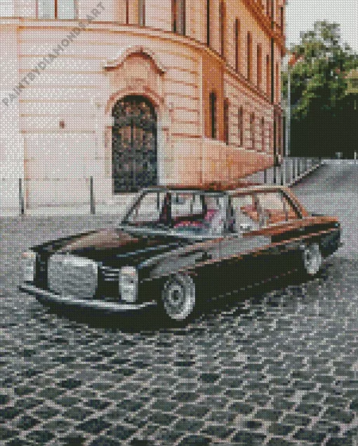 Black Vintage Mercedes Benz Diamond Painting