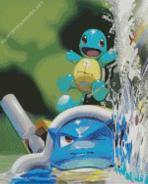 Blastoise And Squirtle Diamond Painting