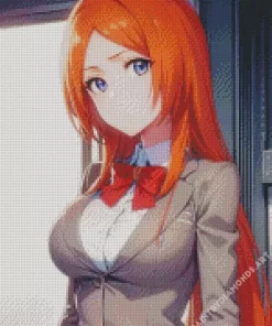 Bleach Ichigo Girlfriend Orihime Inoue Diamond Painting