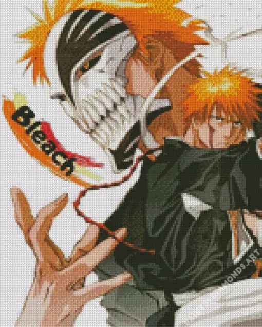 Bleach Ichigo Half Hollow Art Diamond Painting