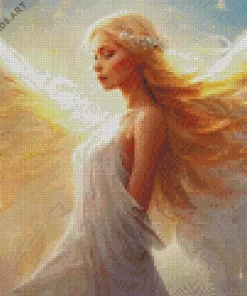 Blonde Angel Diamond Painting