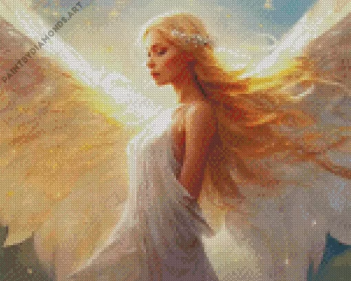 Blonde Angel Diamond Painting