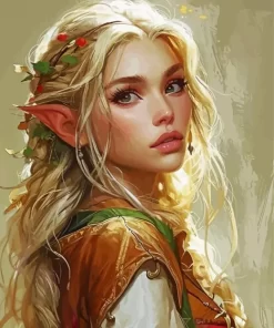 Blonde Elf Diamond Painting