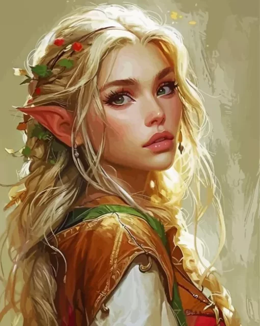 Blonde Elf Diamond Painting