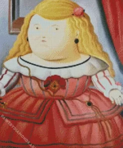 Blonde Fat Girl Art Diamond Painting