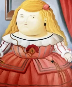 Blonde Fat Girl Art Diamond Painting