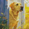 Blonde Labrador Dog Diamond Painting