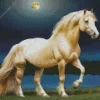 Blonde Stallion Diamond Painting