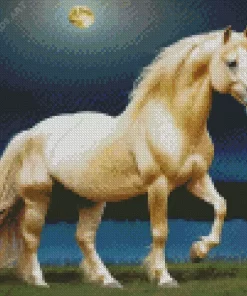 Blonde Stallion Diamond Painting