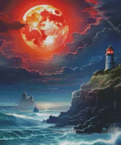 Blood Moon Diamond Painting