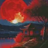 Blood Moon Art Diamond Painting