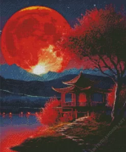 Blood Moon Art Diamond Painting