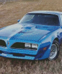 Blue 1977 Trans Am Car Diamond Painting