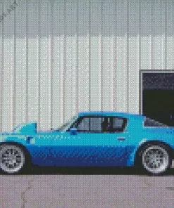 Blue 1978 Trans Am Diamond Painting