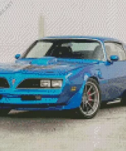 Blue 1979 Firebird Car Diamond Painting