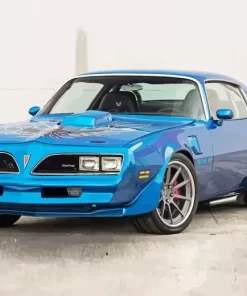 Blue 1979 Firebird Car Diamond Painting