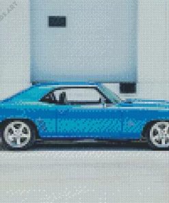 Blue 69 Camaro SS Diamond Painting