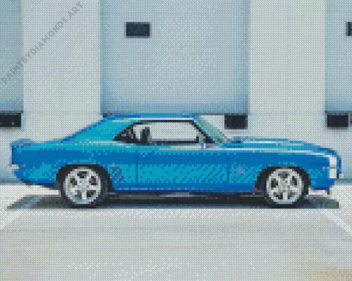 Blue 69 Camaro SS Diamond Painting