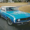 Blue 69 Camaro SS Car Diamond Painting