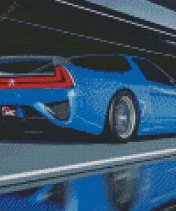 Blue Acura Nsx Car Diamond Painting