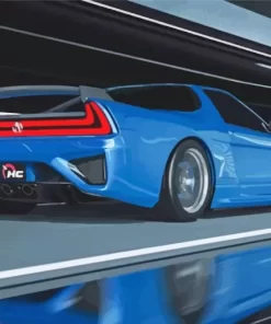 Blue Acura Nsx Car Diamond Painting