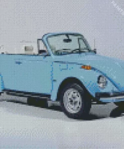 Blue Beetle Convertible Diamond Painting