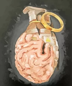 Brain Grenade Diamond Painting