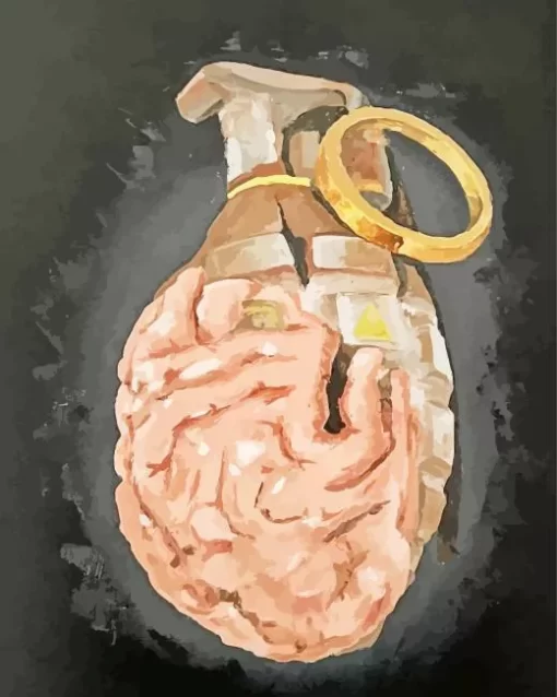 Brain Grenade Diamond Painting