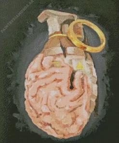 Brain Grenade Diamond Painting