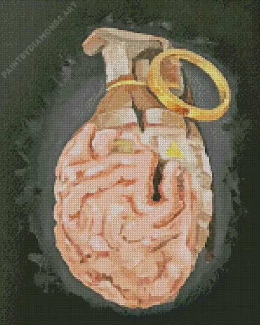 Brain Grenade Diamond Painting