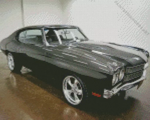 Classic 1970 Grey Chevelle Diamond Painting